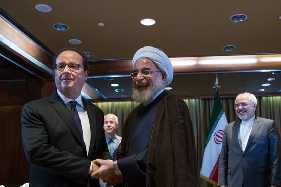روسای جمهور ایران و فرانسه دیدار کردند +عکس