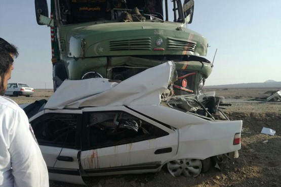 تصادف مرگبار کامیون با زانتیا +عکس