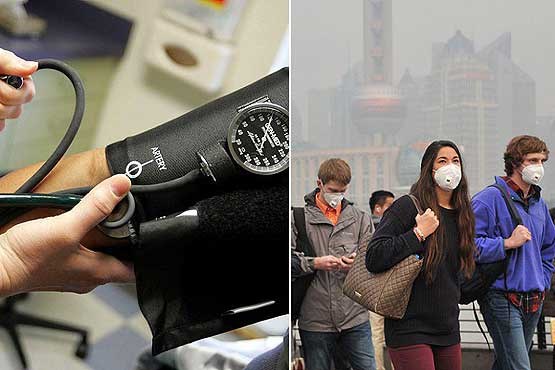 آلودگی هوا موجب افزایش فشار خون می شود