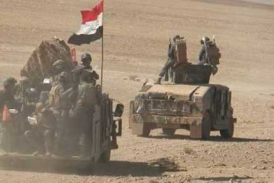 نیروهای عراقی در ورودی شهر موصل