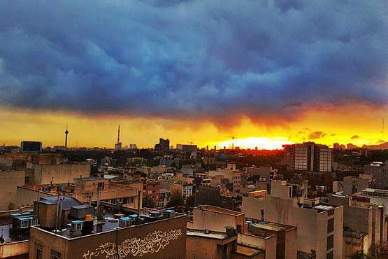پیش بینی رگبار پراکنده همراه با وزش باد در استان تهران