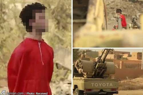 داعش یک جاسوس را با توپ اعدام کرد!/ تصاویر