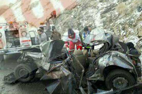 4 کشته بر اثر سقوط پژو در جاده چالوس