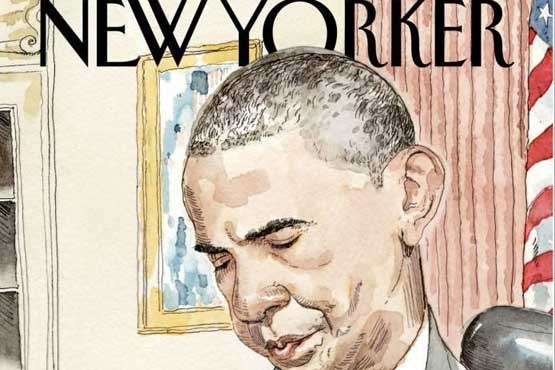 روی جلد دیدنی نیویورکر : روزشماری غمبار باراک اوباما