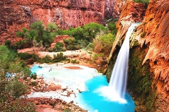 زیباترین آبشار آریزونا +عکس