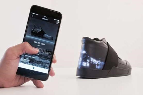 کفش‌های هوشمند ویکسول مجهز به نمایشگر LED با قابلیت شخصی‌سازی + عکس