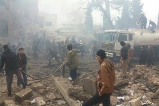 50 کشته در  انفجار شهر اعزاز سوریه