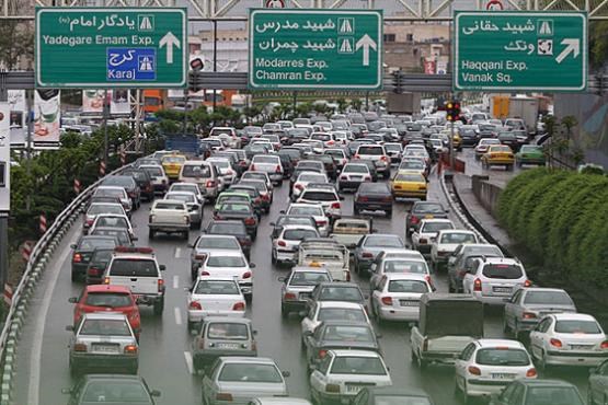 جزئیات ترافیک در خیابان های تهران