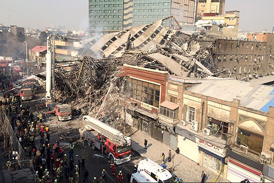 جزئیات تازه ریزش ساختمان پلاسکوی تهران