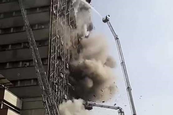 ویدیویی دیده نشده از حادثه ریزش ساختمان پلاسکو