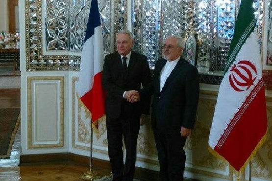 وزیران خارجه ایران و فرانسه دیدار کردند