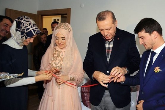 اردوغان در مراسم خواستگاری +عکس