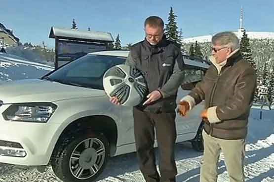 رانندگی در برف با اختراع جالب وکاربردی