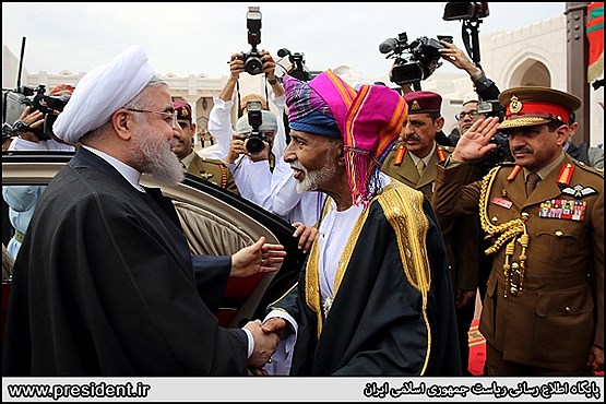 استقبال سلطان قابوس پادشاه عمان از روحانی + تصاویر