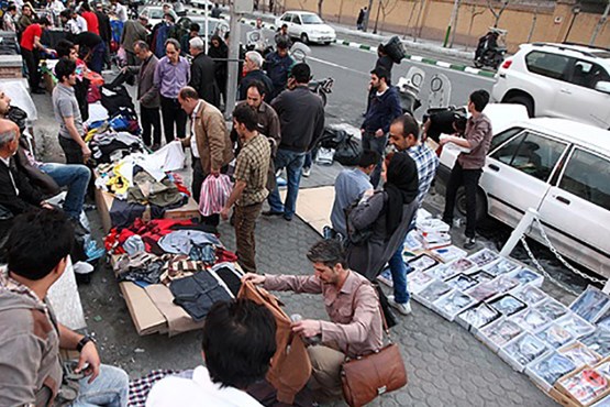 خیابان‌های تهران در قرق دستفروشان