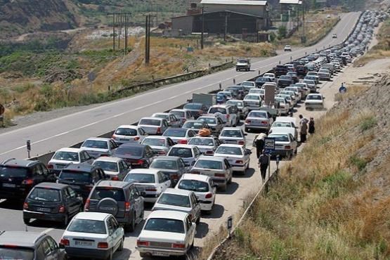 ترافیک سنگین در جاده های کشور