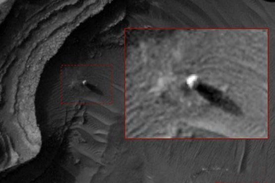 کشف یک شی کروی عجیب در مریخ +عکس