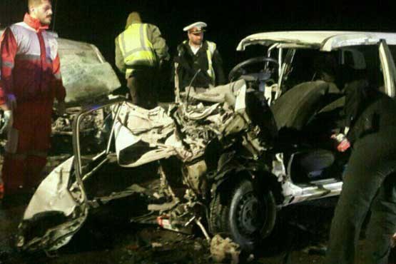 تصادف مرگبار پراید و کامیون در آزادشهر