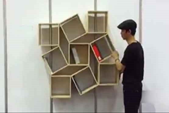 ایده خلاقانه برای داشتن قفسه کتاب