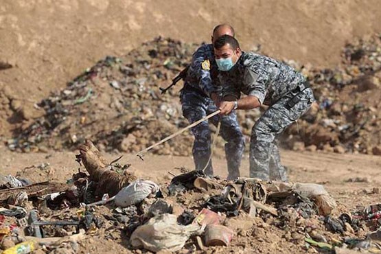 کشف اجساد داعشی ها در موصل