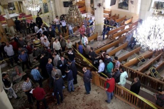 انفجار در کلیسای المرقسیه اسکندریه مصر