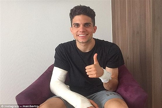آخرین تصاویر از فوتبالیستی که در حادثه تروریستی مصدوم شد