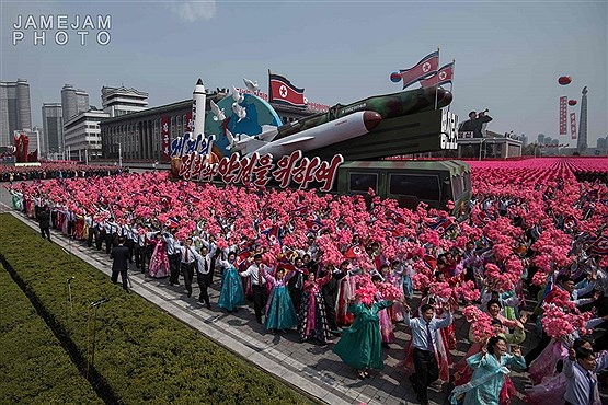 مراسم سالگرد تولد بنیانگذار کره شمالی با رژه نیروهای نظامی