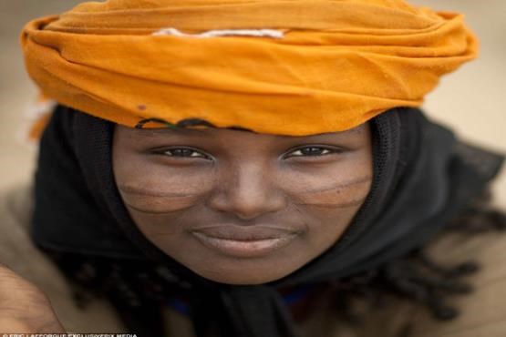 آرایش دختران آفریقایی با تیغ +عکس