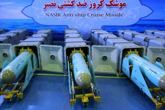 تحویل انبوه موشک جدید کروز نصیر به نیروی دریایی سپاه +عکس