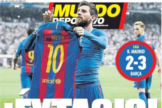 صفحه نخست روزنامه های ورزشی امروز اسپانیا / مسی و دیگر هیچ +تصاویر