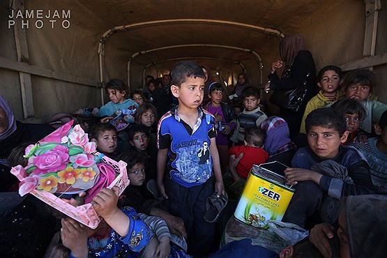 آوارگان عراقی در اردوگاه همام