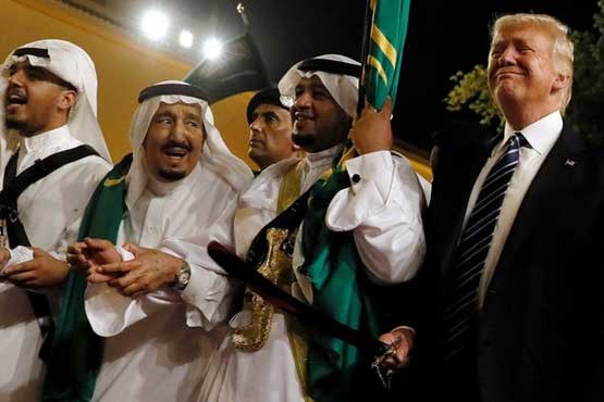 رقص ترامپ و پادشاه عربستان +عکس و فیلم