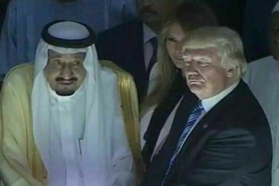 احضار روح توسط ترامپ و پادشاه عربستان  ‏