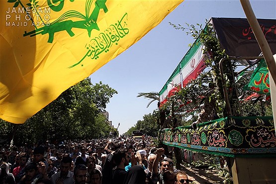 تشییع پیکرهای شهدای ترور در تهران