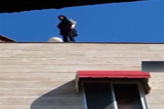 سقوط دلخراش دختر ۱۸ ساله مازندرانی از بالای ساختمان + فیلم