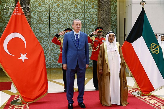 دیدار رئیس جمهور ترکیه با امیر کویت