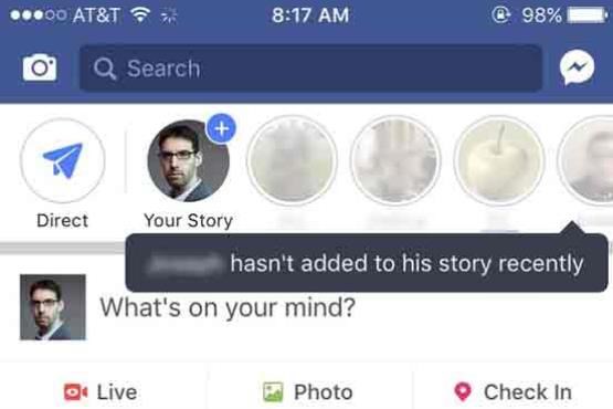 فیس‌بوک، استوری را برای نسخه دسکتاپ خود تایید کرد
