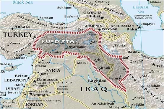رونمایی از نقشه جدید کردستان عراق / همه پرسی اقلیم کرد، انتحاری در خرمن اقوام عراقی