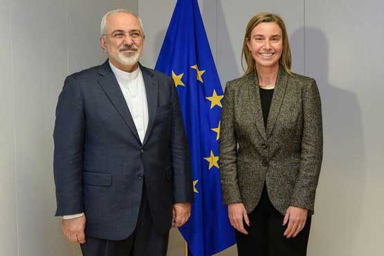 ظریف خطاب به موگرینی: ایران نمی‌تواند یک جانبه به برجام ادامه دهد
