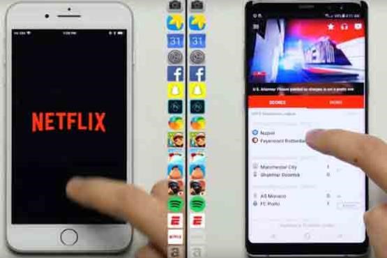 تست سرعت گلکسی نوت 8 و آیفون 8 پلاس؛ کدام پرچمدار پیروز می شود؟