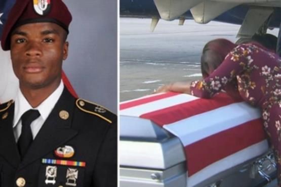 ترامپ اشک بیوه سرباز کشته شده را درآورد+عکس