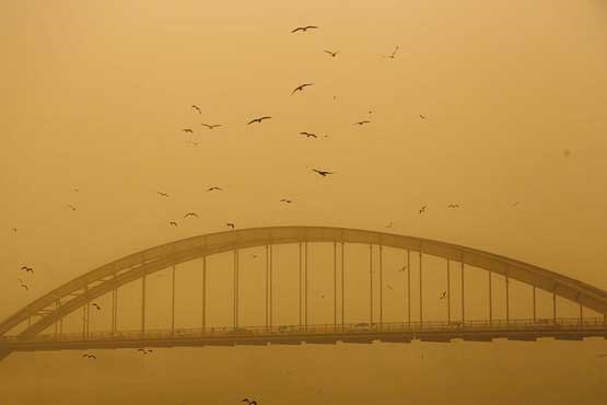خروج توده گردوغبار از خوزستان