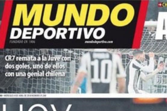 تیتر روزنامه اسپانیایی : اوی، مسی! (عکس)