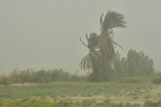 سرعت وزش باد در زابل به ۷۶ کیلومتر بر ساعت رسید