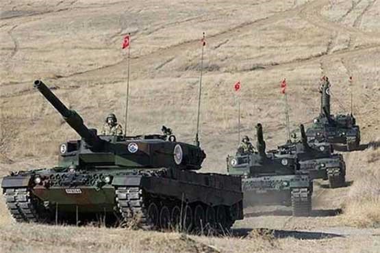 حمله ترکیه به مواضع ارتش سوریه