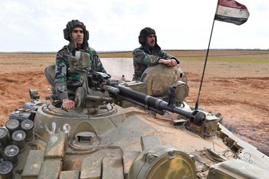 ارتش سوریه در راه رقه و نزدیک مرزهای ترکیه