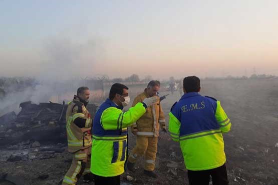 اعزام ۲۲ آمبولانس به محل سقوط هواپیمای اوکراینی