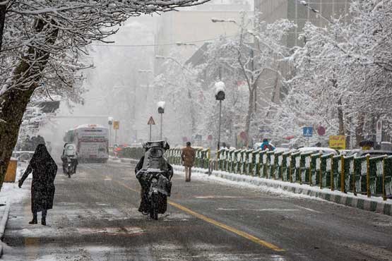 بارش برف و باران تا پنجشنبه ادامه دارد/ احتمال بارش برف در شمال تهران