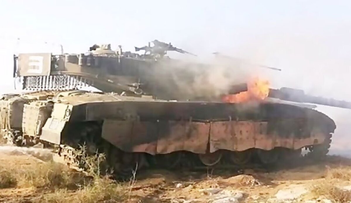 قسام ۸ تانک اسرائیلی را هدف قرار داد