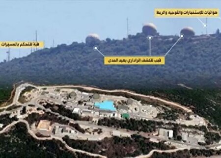ببینید | حمله موشکی حزب الله به پایگاه راهبردی «میرون» ارتش اسرائیل